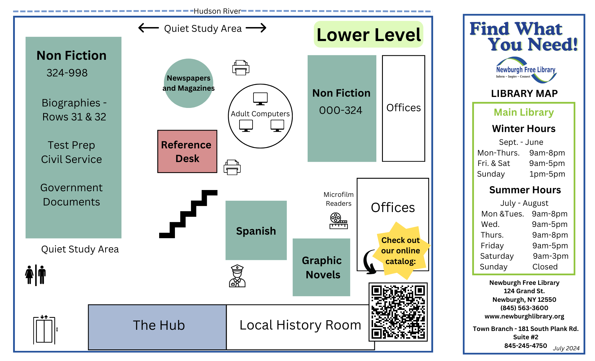 Main Library Map - Newburgh Free Library