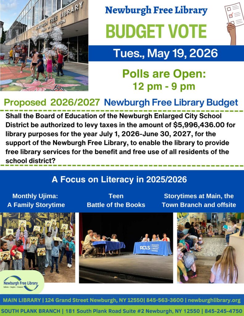 Newburgh Library 2026-2027 Budget - Newburgh Free Library